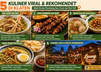 Baru Turun Exit Tol Klaten? Ini 5 Kuliner yang Wajib Dicoba